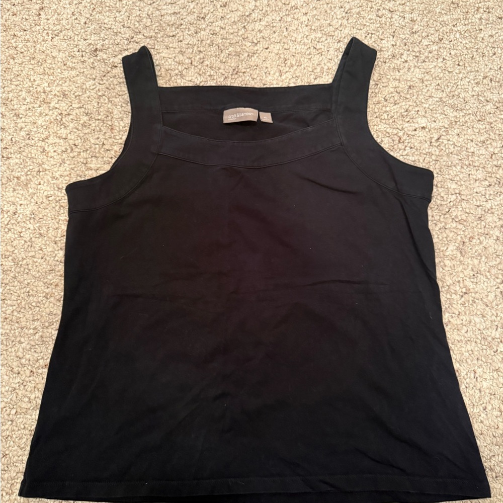 Croft & Barrow Black Tank Top